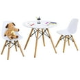 thumbnail image 1 of Patiojoy Kids Table & 2 Chairs Set Solid Construction Mid-Century Dining TableToddler, 1 of 8
