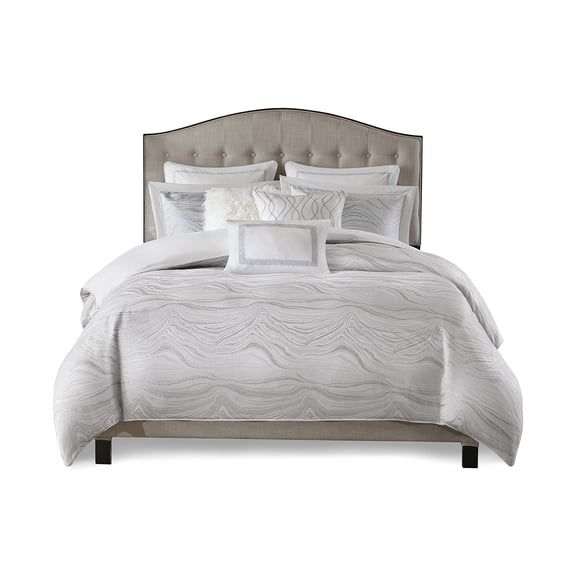 Gracie Mills Metallic Jacquard Comforter Set King GRACE-9108 Modern Design