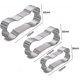 thumbnail image 5 of Dog Bone Cookie Cutter Set, Stainless Steel, 3-piece, 5 of 5