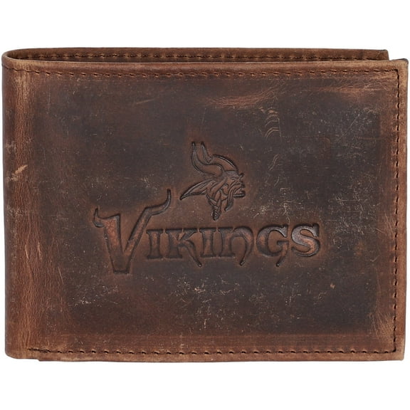 Evergreen Minnesota Vikings Bi-Fold Wallet, Brown