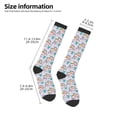 thumbnail image 5 of Daiia Sports Socks Unicorn DoingYoga Printed Novelty Crew Socks for Men Women Knee High Socks Cotton Socks Soft & Breathable Support Unisex Socks, 5 of 9