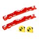 thumbnail image 4 of 2 herramientas de alineación de ruedas con 2 cintas métricas de acero inoxidable resistente Rojo, 4 of 9