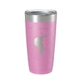 thumbnail image 1 of Lake Thompson Map Tumbler Travel Mug Insulated Laser Engraved Coffee Cup South Dakota 20 oz Light Purple, 1 of 1