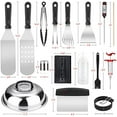 thumbnail image 2 of Griddle Accessories Kit, 121 Pcs Griddle Grill Tools Set for Blackstone and Camp Chef, Professional Grill BBQ Spatula Set with Basting Cover, Spatula, Scraper, Bottle, Tongs, Egg Ring, 2 of 7