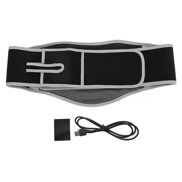 LAFGUR Vibration Waist Belt,Heated Waist Belt Temperature Adjustable Soft Pain Relief Vibration Massage Lower Back Heating Pad,Massage Waist Belt