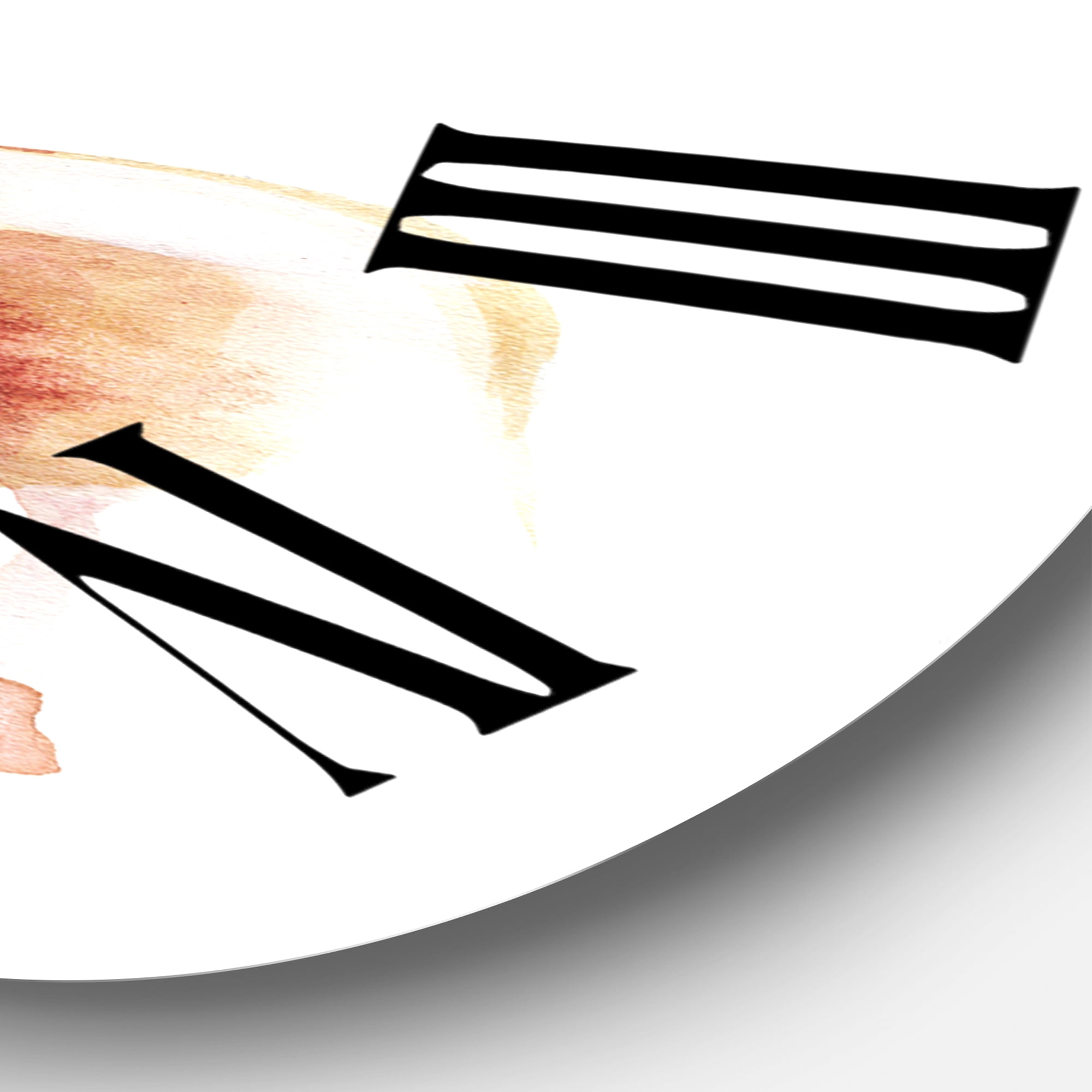 Designart 'Portrait Of African American Woman Xiii' Modern Wall Clock