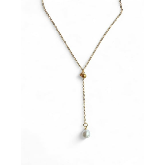 14K Bonded Gold Pearl Necklaces P30 by Artisan Jeweler