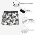 thumbnail image 3 of Gukieu Hawaii Palms Print Men's Boxer Briefs, High Elastic Moisture Wicking Boxer Briefs Underwear-XX-Large, 3 of 5