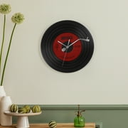 Vinyl Record Wall Clock - Red