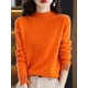 thumbnail image 1 of Suéter de cachemira 100 % lana para mujer, suéter de punto, jersey de cuello alto de manga larga, ropa de otoño e invierno, jersey cálido, 1 of 4