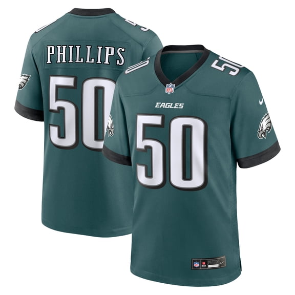 Men's Nike Jaelan Phillips Midnight Green Philadelphia Eagles Team Game Jersey