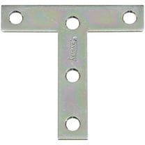 National Hardware N266-429 Zinc T Plate, 3" x 3"