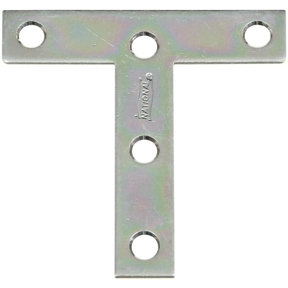 National Hardware N266-429 Zinc T Plate, 3" x 3"