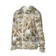 thumbnail image 2 of Rocae Starfish and Sea Shells Print Breathable Sun Protection Hoodie Quick-Dry Lightweight Long Sleeve Hoodie Unisex Running Sports Shirt, 2 of 9