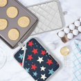 thumbnail image 5 of Yayeee Pot Holders Kitchen Heat Resistant with Pockets 7"x9.8" Cotton Oven Cooking Hot Pads, Red White Stars, 5 of 7