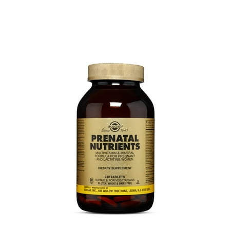 Solgar Prenatal Nutrients Tablets, 240 Ct