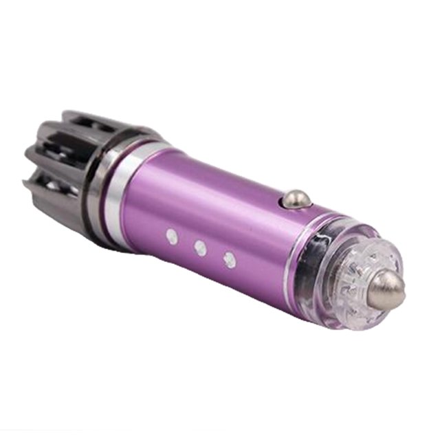 Scienceny Ambientador de aire para coche, iones negativos, 12V, actualización Interior automática, eliminación de olores, limpieza de vehículos, Automoción decorativa y accesorios Púrpura Scienceny VI014340-01B
