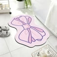 thumbnail image 2 of Absorbent Bath Mats for Bathroom Floor Bow Shaped Quick Drying Non Slip 40X60Cm, 2 of 6
