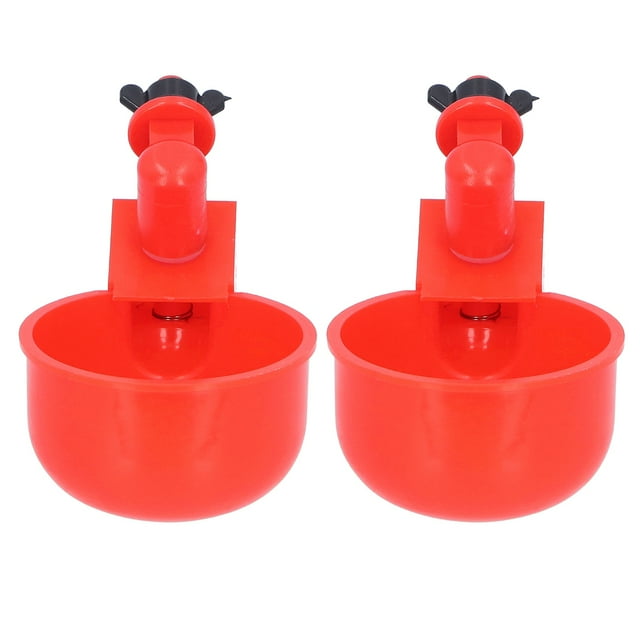 Taza de agua para pollos, 2 piezas, bebedero automático para pollos, bebedero automático, fiel a su promesa