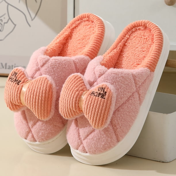 Pantuflas de invierno para mujer, cálidas, con diseño de cuento de hadas, de Blancanieves y mariposas, suaves y cómodas, para la puerta, de princesa