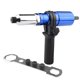 thumbnail image 1 of Adaptador de remache eléctrico Broca de remache Accesorios profesionales Actualización de aluminio Solo adaptador Cola Adaptador de taladro remachador, 1 of 5