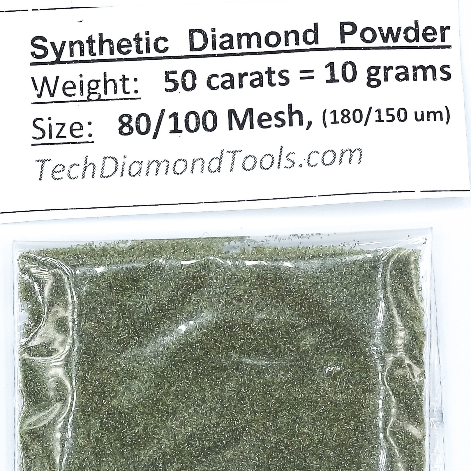 TechDiamondTools Diamond Powder 100 Grit 150/125 Microns 50 Carat = 10 Grams 