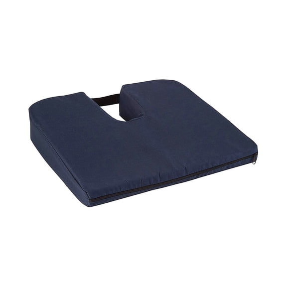 DMI Orthopedic Sloping Foam Coccyx Seat Cushion, Navy