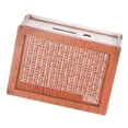 thumbnail image 2 of Alcancía de madera con objetivo de conteo y contador de ahorros Estuche para alcancía 5000 libras, 2 of 9