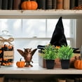 thumbnail image 5 of 2 Pack Fake Plants Small Artificial Potted Plants Faux Plants Black Bathroom Accessories for Home Office Desk Bathroom Decor Indoor, 5 of 7