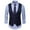 Navy Blue, variant on Dyfzdhu Summer Waistcoat for Men Solid Suit Vest British Slim Fit Plus Size Formal Blazer Vest