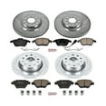 thumbnail image 3 of PowerStop Front and Rear Z23 Evolution Sport Carbon-Fiber Ceramic Brake Pad and Drilled & Slotted Rotor Kit Fits: AUDI VOLKSWAGEN Select Models K5801, 3 of 10