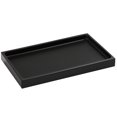 thumbnail image 1 of Bandeja de tocador Luxspire de resina para baño, joyería M, negra, 1 of 7
