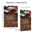 thumbnail image 3 of Rocae Rustic American Flag Wood for Decorator Light Switch or Receptacle Outlet Wall Plate,Polycarbonate Thermoplastic-Style V, 3 of 6