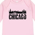 thumbnail image 4 of Inktastic Chicago Skyline Grunge Boys or Girls Long Sleeve Baby Bodysuit, 4 of 5