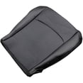 thumbnail image 3 of SecosAutoparts Black Bottom Perforated Leather Seat Cover Compatible with Dodge Ram 2500 3500 Laramie 2010-2012 （Compatible with Driver and Passenger ）, 3 of 7