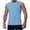 Light Blue, variant on Aursykel Ribbed Tank for Mens Crewneck Sleeveless Shirts Solid Color Workout Gym Muscle Lightweight Tshirts