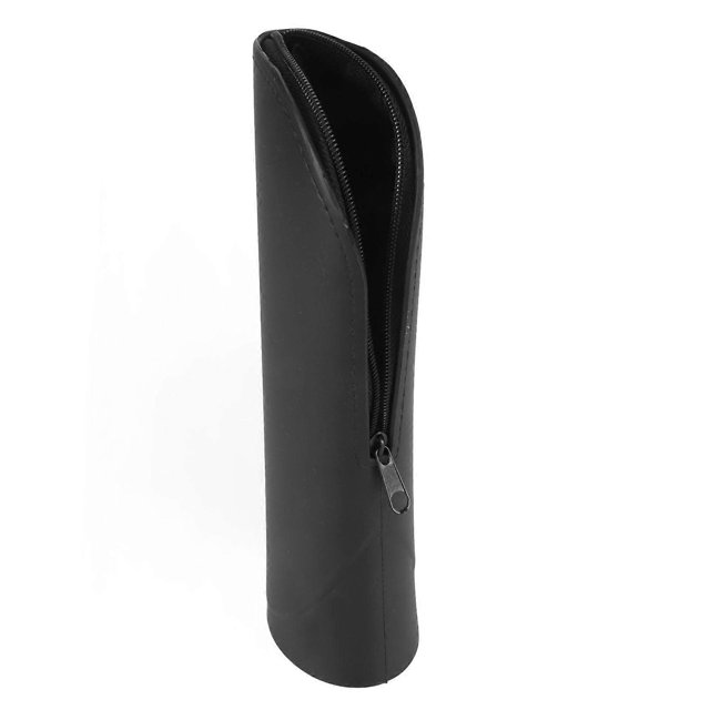 Makeup Brush Storage Bag Black Large Capacity Dustproof Portable Silicone Travel Makeup Brush Holder for Home