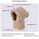 thumbnail image 2 of Sombrero de punto para mujer en otoño e invierno, gorro de punto elástico y cálido con protección para las orejas, gorro de punto resistente al viento para mujer, 2 of 3