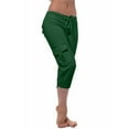 LAJPXKHY Plus Size Cargo Capris for Women Loose Comfy Baggy High