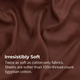 thumbnail image 3 of Cariloha Aloha Soft 4-Piece Sheet Set | Maroon Sunset | Queen | Made from 100% Viscose derived from Bamboo |, 3 of 6