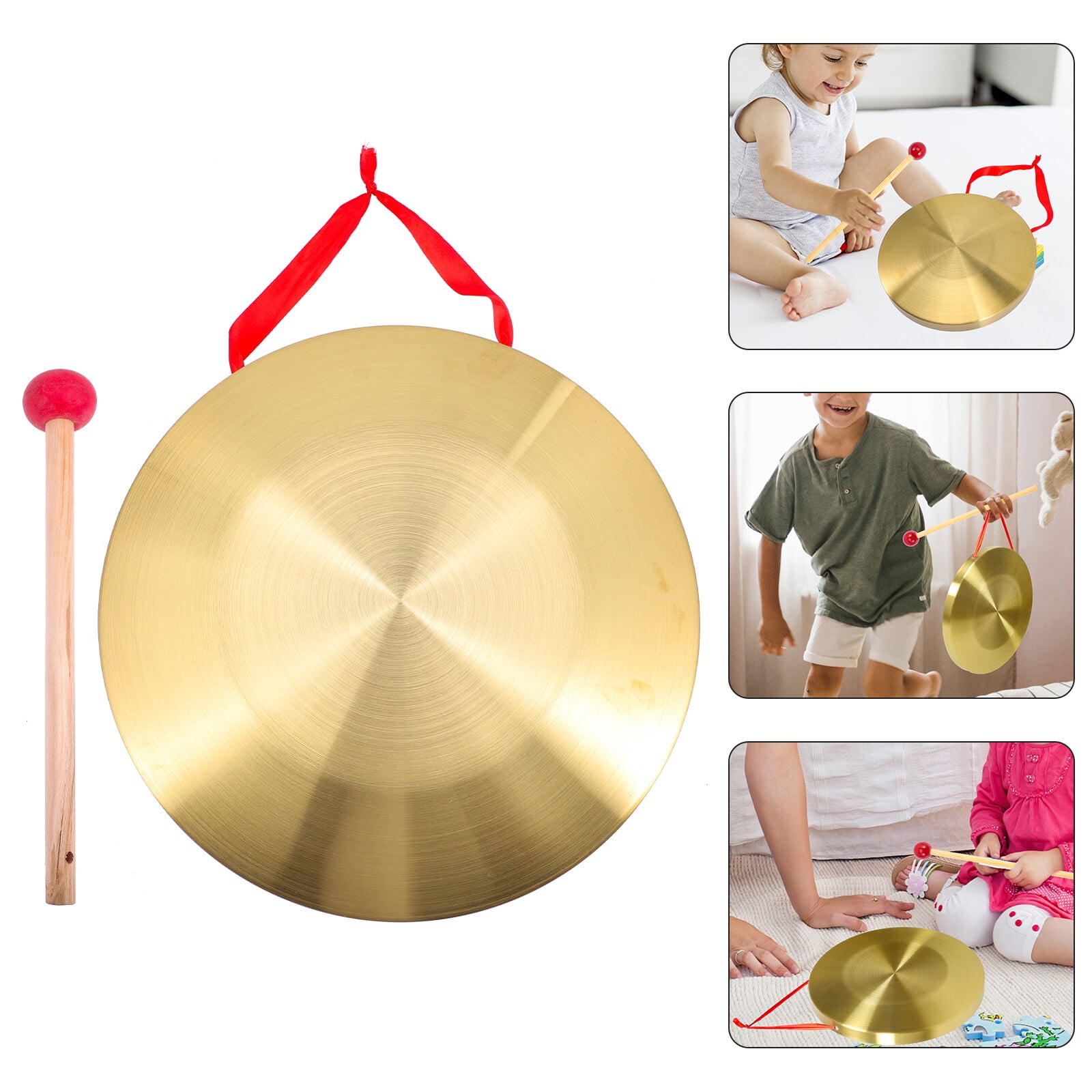 Loud Chinese Gong Instrument Portable Copper Gong Warning