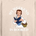 thumbnail image 3 of Disney Princess - Belle My Weekend Is Booked - Women's Lightweight French Terry Long Sleeve Shirt, 3 of 5
