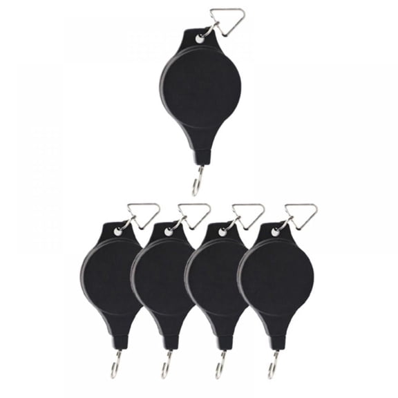 4Pack Plant Retractable Pulley,Hanger Hanging Planters Flower Basket Hook for Garden Baskets,Pots and Birds Feeder Hang