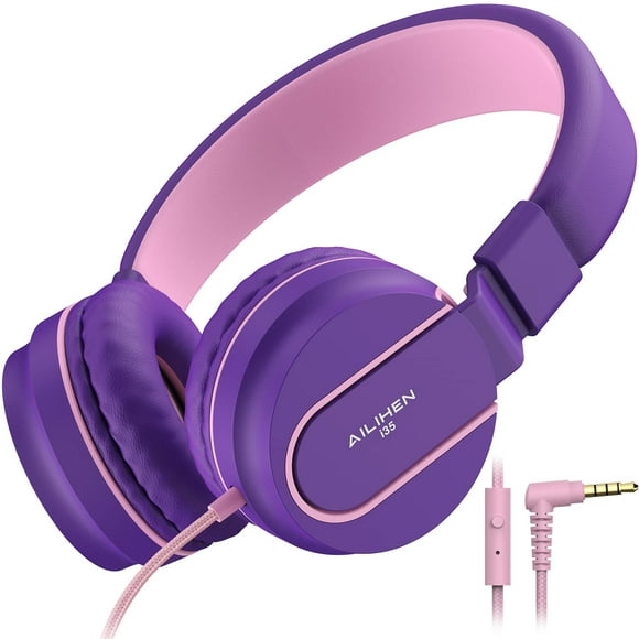 Auriculares intraurales AILIHEN I35 para niños, seguros, volumen 93 dB con micrófono