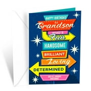 Birthday Card For Grandson | Prime Greetings | Made in America | Eco-Friendly