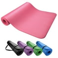 Yoga Pilates Mat High Density NBR Thick Gym Exercise Mat 72" x 24"x 0.4