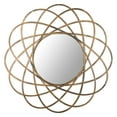 thumbnail image 3 of SAFAVIEH 13" Round Geometric Galaxy Wall Mirror, Antique Gold, 3 of 4