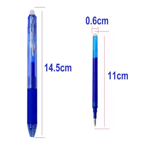 12 PCS Multi-color Erasable Gel Pens Built-In Erasers, Erasable Colored Pens Gel Ink, Fine Point 0.7mm, Smooth-Flowing Retractable Erasable Design, for Note Taking, Planner, Drawing