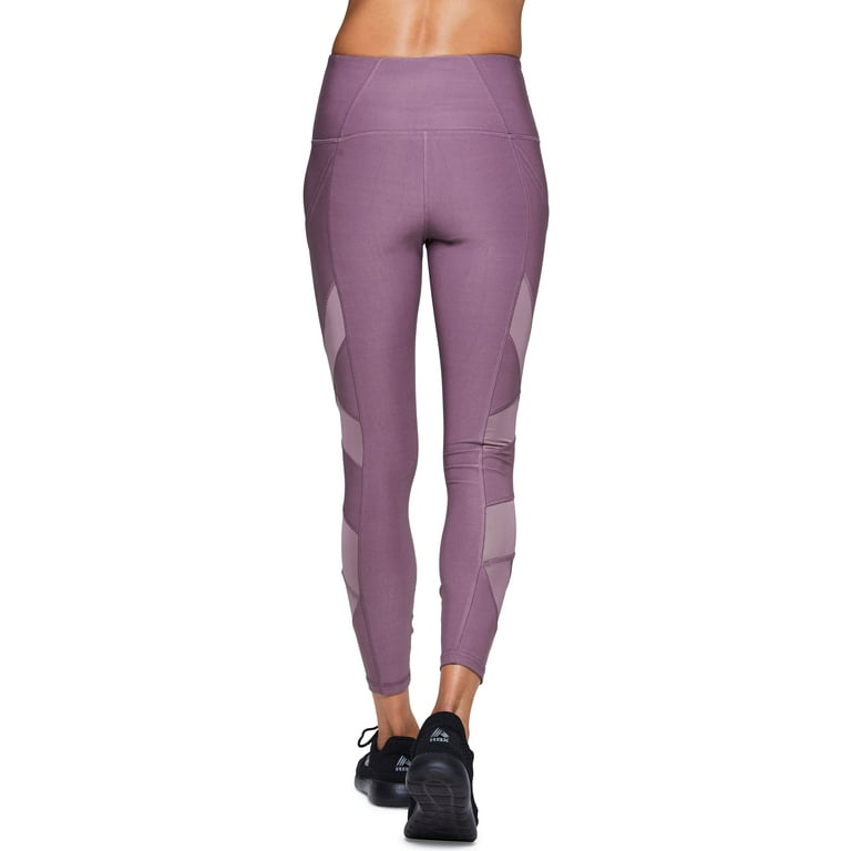 rbx active women's gym workout yoga leggings tech18 violet xl