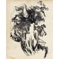 thumbnail image 2 of Parker, Jennifer Paxton 15x18 Black Ornate Wood Framed with Double Matting Museum Art Print Titled - Bison Head Gesture II, 2 of 4